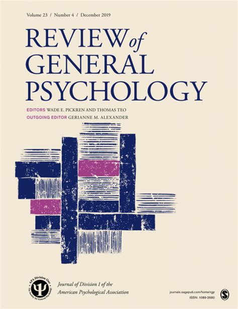 Buy Review Of General Psychology Journal Subscription Sage Publications