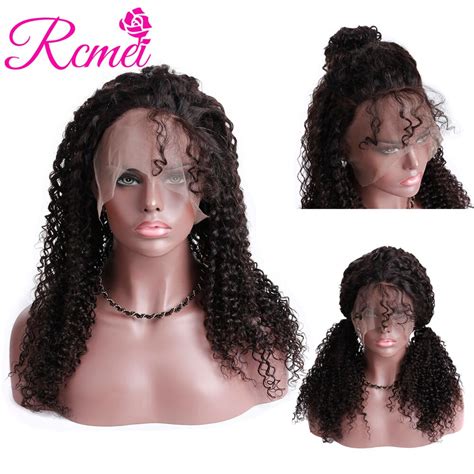 Rcmei 360 Lace Frontal Wigs Brazilian Kinky Curly 360 Lace Wigs 150