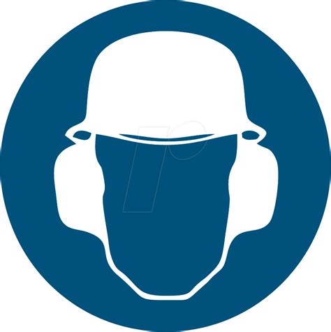 W 74211 2 Mandatory Signs Wear Head And Ear Protection 50 Mm At