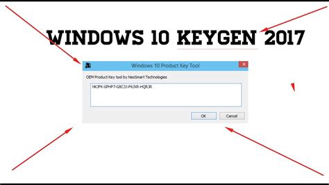 Windows 10 Keygen Product Key Activator Tutorial 2017 Youtube
