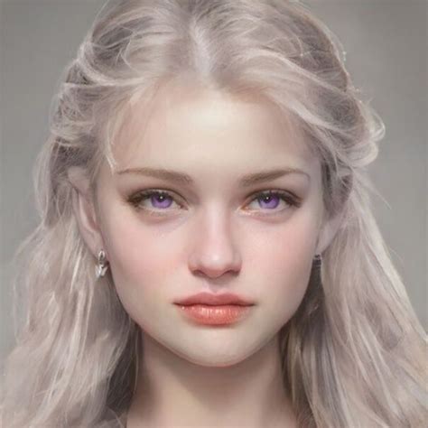 Daenerys Targaryen Modelo Albino Dark Grey Eyes Light Auburn Hair