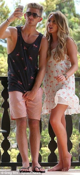 Geordie Shores Charlotte Crosby Shows Legs In Flamingo Print Sundress