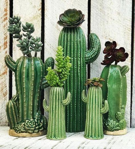 41 Awesome Cactus Decor Ideas For Your Home Poterie Jardin Cactus Et