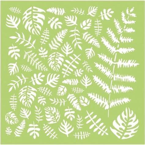 Kaisercraft Designer Template 6x6 Tropical Leaves