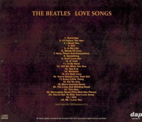 Beatles Love Songs