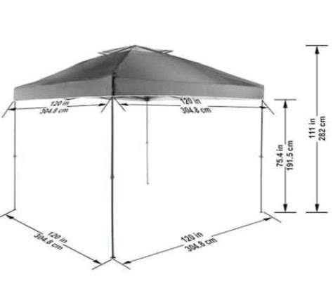 Everbilt 10 Ft X 10 Ft Grey Instant Canopy Pop Up Tent Metzger