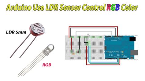Arduino Use Ldr Sensor Control Rgb Led Color Youtube
