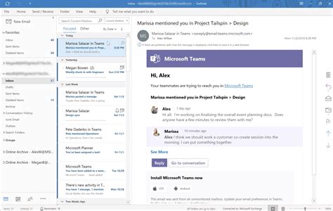 Teams And Outlook Email Integration Microsoft Teams Microsoft Learn