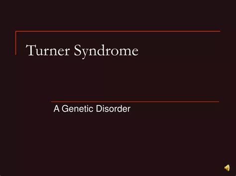 Ppt Turner Syndrome Powerpoint Presentation Free Download Id4837482