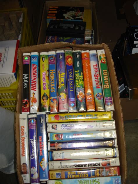 2 Boxes Disney Vhs