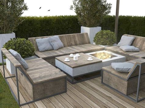 Salon de jardin bas en bois - Mailleraye.fr jardin
