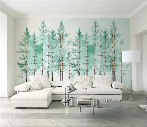 3d Forest Painting Wc333 Wall Murals Aj Wallpaper