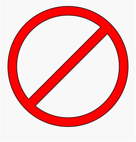 Stop Sign Png Transparent Image Circle With Line Through It