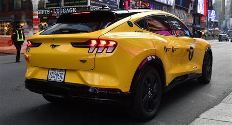 New York City Gets Its Very First Ford Mustang Mach E Yellow Cab