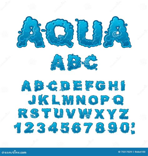 Water Alphabet Royalty Free Stock Image 16137784