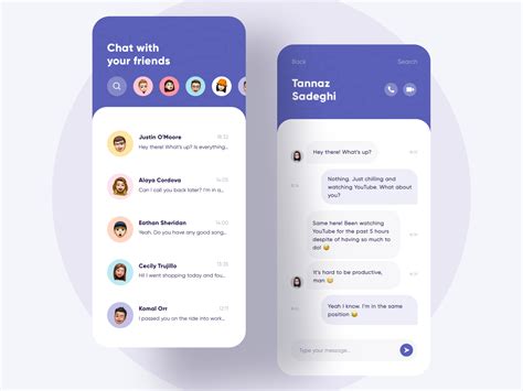 A Messaging App Concept 💬 By Tannaz On Dribbble