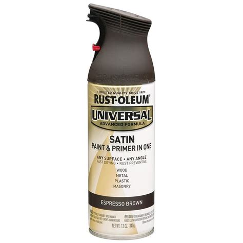 Rust Oleum Universal Satin Espresso Brown Spray Paint And Primer In One