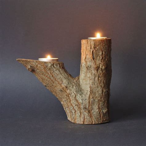 Diy Branch Art 9 Diy Candle Holders Wood Candle Holders Wooden Candles