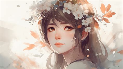 Anime Girl With Flower Crown Best Flower Site