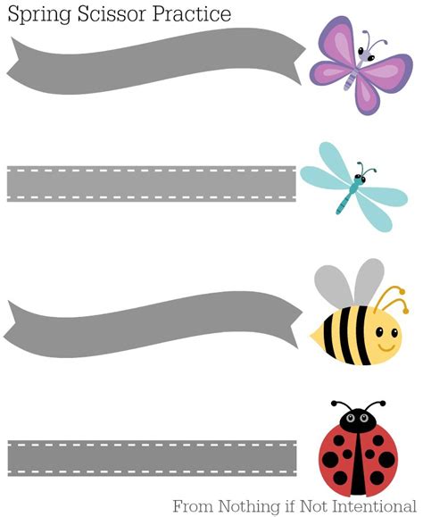 When boo reaches for the scissors, i have to. Free Printables--Spring-Themed Scissor Practice for Preschool