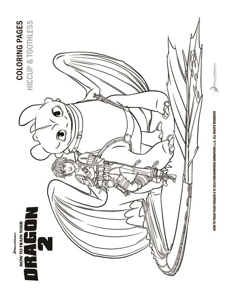 Make a coloring book with dragon toothless for one click. How to Train Your Dragon 2 coloring pages and activity sheets