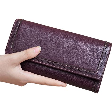 2019 New Women Wallets Genuine Cow Leather Long Clutches Cowhide Wallet