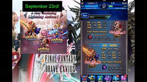 Lightning Released September 23rd Final Fantasy Brave exvius - YouTube