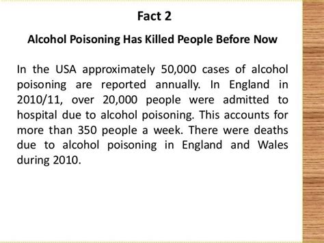 Alcohol Poisoning Must Know Facts