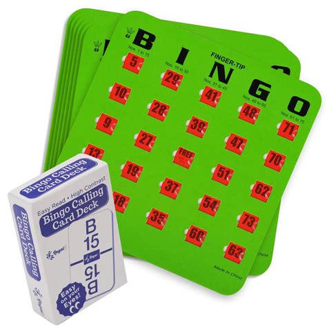 Bingo Game Set With Calling Cards For 50
