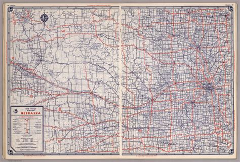 Rand Mcnally Road Map Nebraska David Rumsey Historical Map Collection