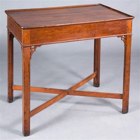 Chippendale Mahogany Tray Top Tea Table For Sale At Auction On Thu 11