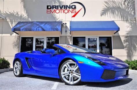 Buy Used 2007 Lamborghini Gallardo Spyder Monterey Blue Rare In