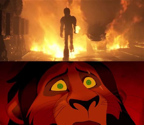 Scar Scared Of Hiccup Walking Through Fire By Negaboss2000 On Deviantart