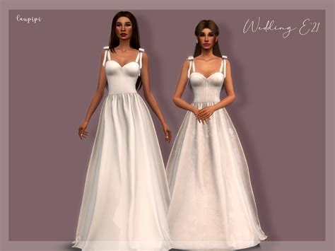 Her Hafta Buz Seyahat The Sims Resource Wedding Dress Hastalık Dinamik