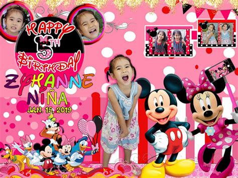 Minnie mouse photo booth template get layout. My Collections : Mickey and Minnie Mouse Birthday theme ...