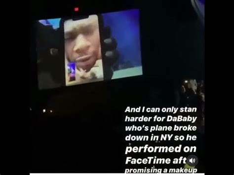 Dababy Performs At Concert Over Facetime After Plane Broke Down Video