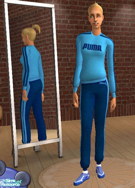 The Sims Resource Puma Tracksuit Blueindigo