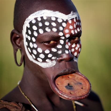Ethiopian Tribes Mursi Woman With Lip Plate Dietmar Temps Photography