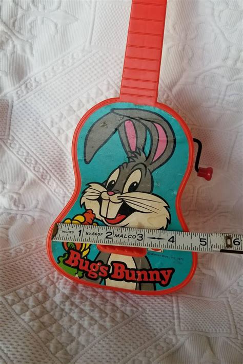 Vintage 1977 Bugs Bunny Toy Guitar By Mattel Etsy