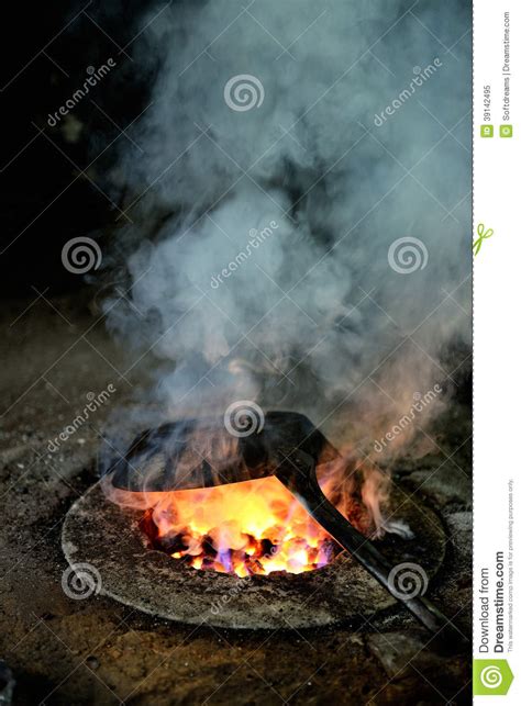 Fire Of Coke Is Ready To Melt Iron Stock Image Image Of Energy