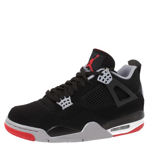 Air Jordan Blackred Suede 4 Retro Bred 2019 Release Sneakers Size 44
