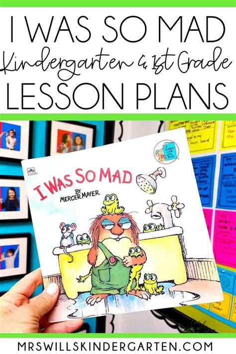 I Was So Mad Lesson Plans And Book Activities