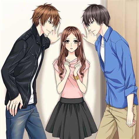 Asi Me Siento Yo Con Mis Dos Crush Cute Anime Couples Anime Love Triangle Anime Love Couple