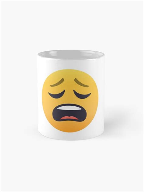 Joypixels Weary Face Emoji Mug By Joypixels Redbubble