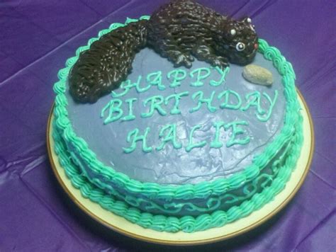 Halies Squirrel Bday Cake Cake Desserts Food