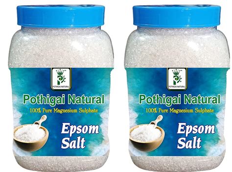 Pothigai Natural Combo 2kg Epsom Salt Magnesium Sulphate For