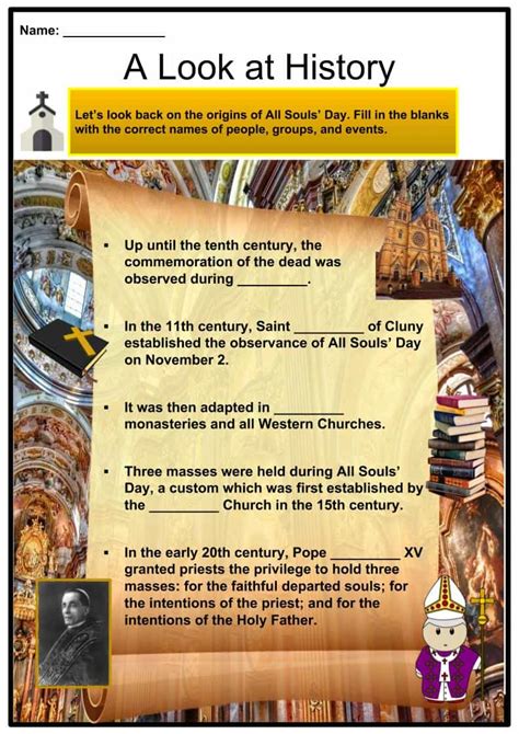 All Souls Day Facts Worksheets History Religious Background For Kids