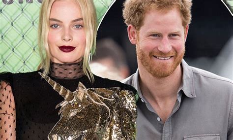 margot robbie reveals she texts prince harry daily mail online