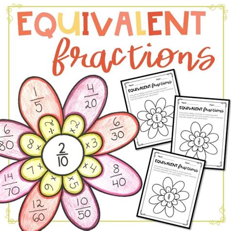 Equivalent Fraction Flowers Activitycraft By Spaids In The Classroom
