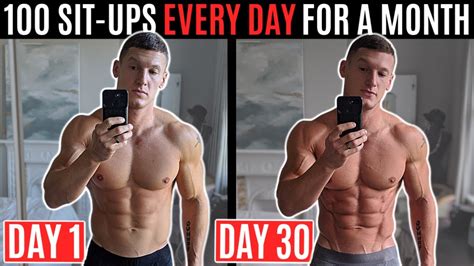 i did 100 sit ups every day for a month and this is what happened